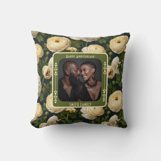 Trendy Stylisches Heiratswurfkissen für Ehefrau Kissen (Vorderseite)