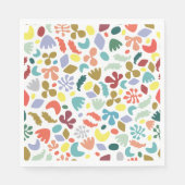 Trendy Stylish Bio Gemustert Serviette (Vorderseite)