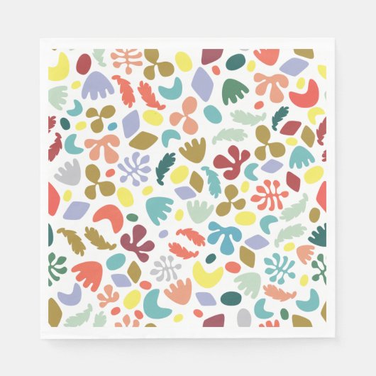 Trendy Stylish Bio Gemustert Serviette (Vorderseite)