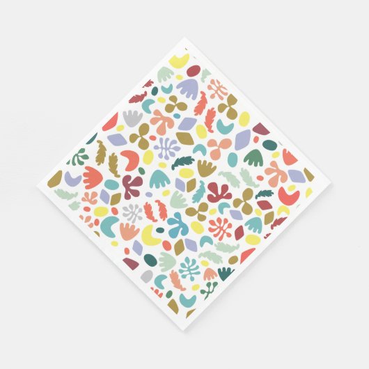 Trendy Stylish Bio Gemustert Serviette (Ecke)