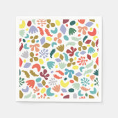 Trendy Stylish Bio Gemustert Serviette (Vorderseite)