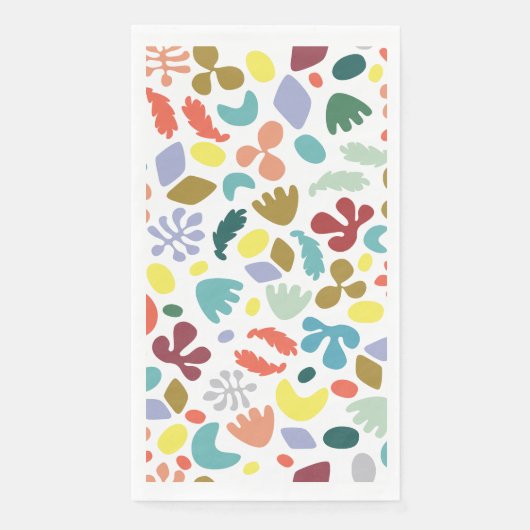 Trendy Stylish Bio Gemustert Serviette (Vorderseite)