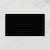 Trendy Stylish Black Geometric Muster Moderner Chi Visitenkarte (Rückseite)