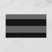 Trendy Stylish Black Gray Beruflich Consultant Visitenkarte (Rückseite)