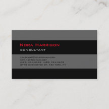 Trendy Stylish Black Gray Beruflich Consultant