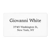 Trendy Stylish Black & White Schlicht Elegante Mod (Vorne)