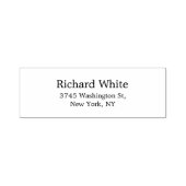 Trendy Stylish Black & White Schlicht Elegante Mod Permastempel (Design)