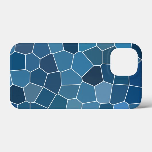 Trendy Stylish Blue Pattern Case-Mate iPhone Hülle (Rückseite (Horizontal))