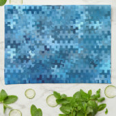 Trendy Stylish Blue Pattern Geschirrtuch (Gefaltet)