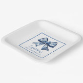 Trendy Stylish Bow Graduation Party Pappteller (Gewinkelt)