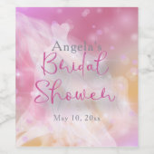 Trendy Stylish Chic Funkelnd Gown Brautparty Weinetikett (Einzelnes Label)