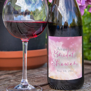 Trendy Stylish Chic Funkelnd Gown Brautparty Weinetikett