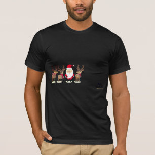 Trendy Stylish Christmas, Weihnachtsmann und Reind T-Shirt