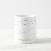 Trendy Stylish Company Name Kaffeetasse (Mittel)