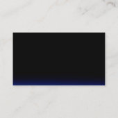 Trendy Stylish Dark Blue Manager Business Card Visitenkarte (Rückseite)