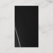 Trendy Stylish Dark Gray Wave Business Card Visitenkarte (Rückseite)