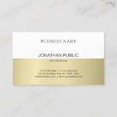 Trendy Stylish Design Modernes Einfaches Schlichte Visitenkarte (Rückseite)