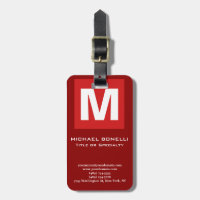 Trendy stylish dunkelrot, monogramm klassisch