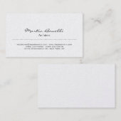 Trendy Stylish Gray Architect Business Card Visitenkarte (Vorne/Hinten)