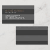 Trendy Stylish Gray Beruflich Consultant Visitenkarte (Vorne/Hinten)