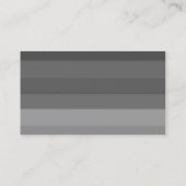 Trendy Stylish Gray Red Monogram Beruflich Visitenkarte (Rückseite)