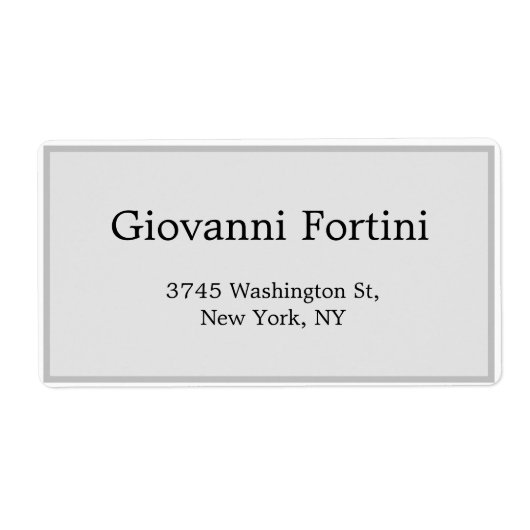 Trendy Stylish Gray Schlicht Elegant Modernstes De (Vorne)