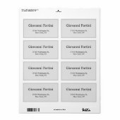 Trendy Stylish Gray Schlicht Elegant Modernstes De (Vorne)