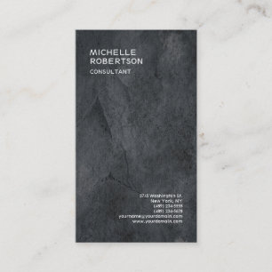 Trendy Stylish Gray Texture Minimalistisch Modern Visitenkarte