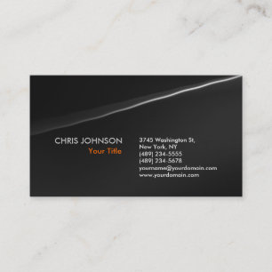 Trendy Stylish Gray Wave Pattern Business Card Visitenkarte