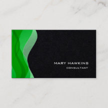 Trendy Stylish Green Black Modern Elegant Schlicht
