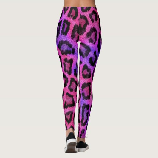 Trendy Stylish Leopard Pattern Leggings (Rückseite)