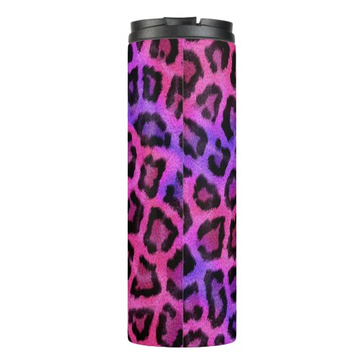 Trendy Stylish Leopard Pattern Thermosbecher (Rückseite)