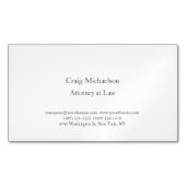 Trendy Stylish Minimalistisch Schlicht Simple Magnetische Visitenkarte (Vorderseite)