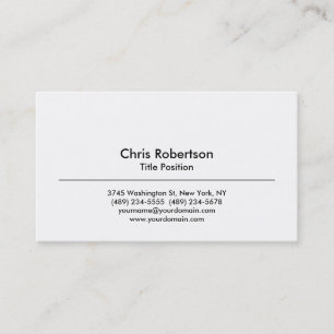 Trendy Stylish Modern Charming Business Card Visitenkarte