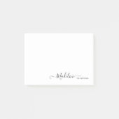 Trendy Stylish Modern Girly Script Black Post-it Klebezettel (Vorderseite)