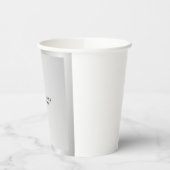 Trendy Stylish Modern Minimalistisch Silver Gray Pappbecher (Links)