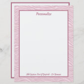 Trendy Stylish Pink Zebra Waves Personalisiert (Vorne/Hinten)