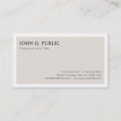 Trendy Stylish Schlicht Modernes Minimalistisches Visitenkarte (Vorderseite)