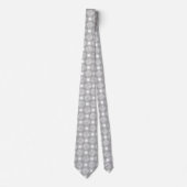 Trendy Stylish Silver Gray Pastel Krawatte (Vorderseite)