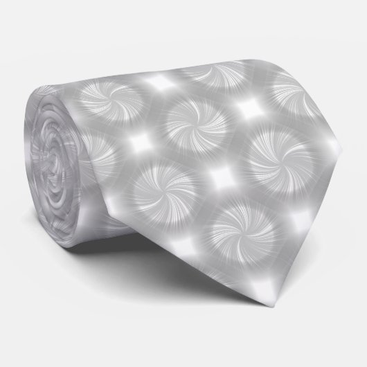 Trendy Stylish Silver Gray Pastel Krawatte (Gerollt)