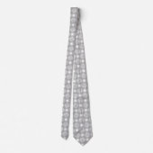 Trendy Stylish Silver Gray Pastel Krawatte (Rückseite)