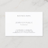 Trendy Stylish Simple Modern Beruflich Template Visitenkarte (Rückseite)