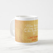 Trendy Stylish Typografy Quote Mama Mütter Day Kaffeetasse (Vorderseite Links)