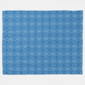 Trendy Stylish Unique Blue Pattern Fleecedecke (Vorderseite (Horizontal))