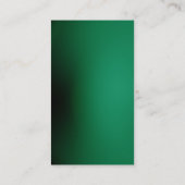 Trendy Stylish White Green Consultant Creative Visitenkarte (Rückseite)