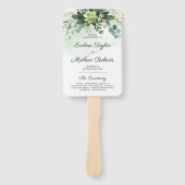 Trendy Succulent Blume Gold Glitzer Program Fan Fächer (Vorderseite)