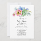 Trendy Succulent Floral Drive by Shoouse Einladung (Vorderseite)