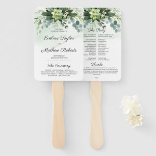 Trendy Succulted Blume Gold Glitzer Program Fan Fächer