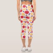 Trendy Summer Frucht Orange Pomegranate Slice Capri Leggings (Rückseite)