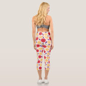 Trendy Summer Frucht Orange Pomegranate Slice Capri Leggings (Rückseite)